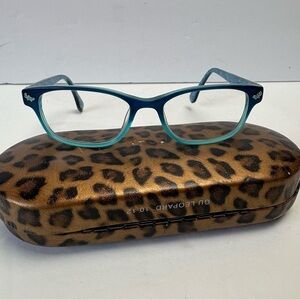 Lilly Pulitzer Blue Rectangular Glasses 46 15-120 23 561 Small